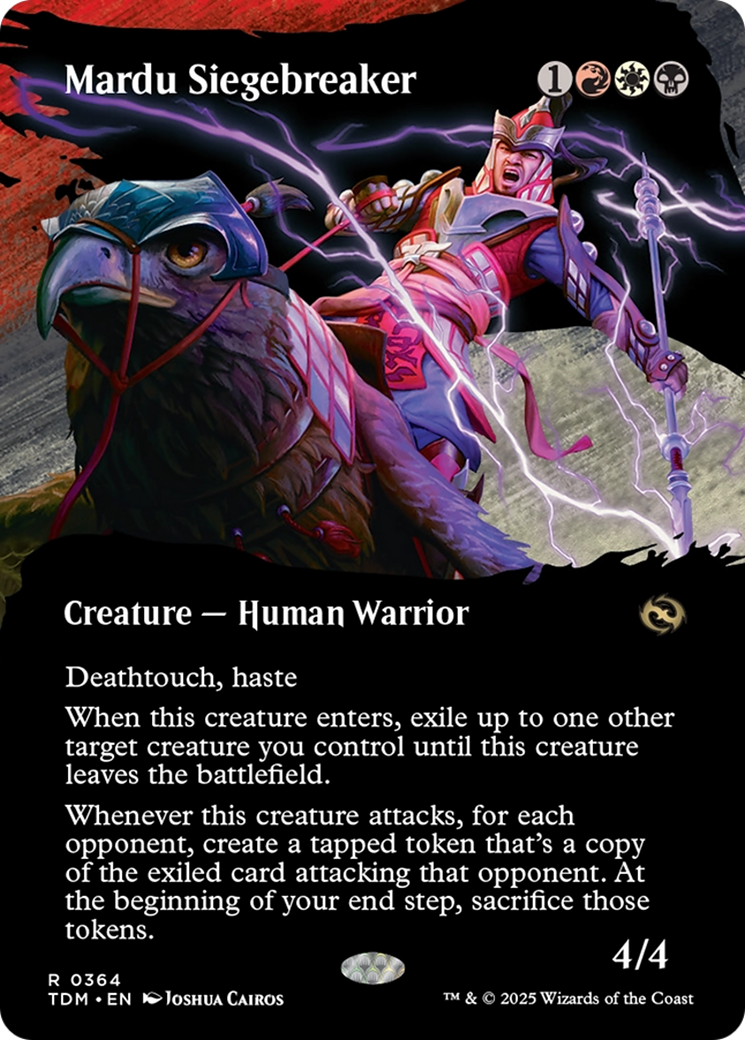 Mardu Siegebreaker (TDM-364) - Tarkir: Dragonstorm: (Showcase) (Borderless) - Poke-Collect
