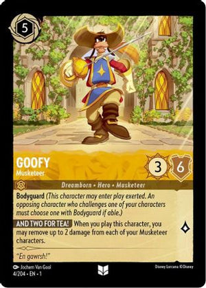 Goofy - Musketeer (4/204) - The First Chapter Cold Foil