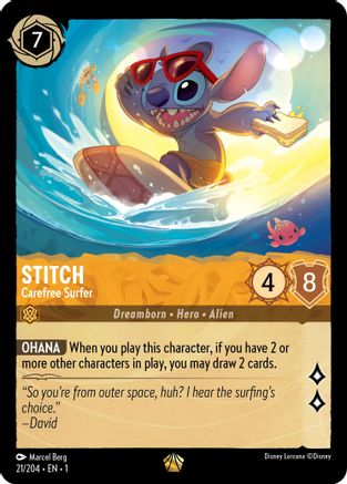 Stitch - Carefree Surfer (21/204) - The First Chapter