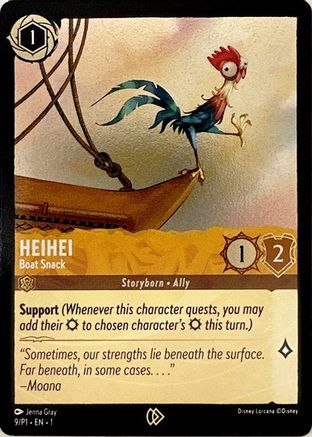 Heihei - Boat Snack (9) - Disney Lorcana Promo Cards Cold Foil