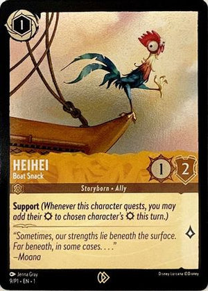 Heihei - Boat Snack (9) - Disney Lorcana Promo Cards Cold Foil