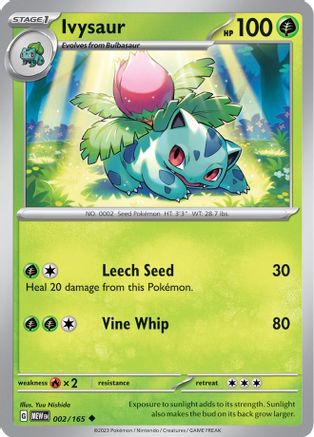 Ivysaur - 002/165 2 - SV Scarlet & Violet 151 - Poke-Collect