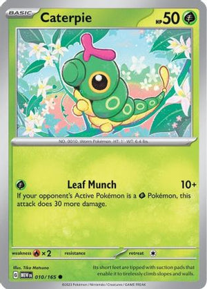 Caterpie - 010/165 10 - SV Scarlet & Violet 151 Reverse Holofoil - Poke-Collect