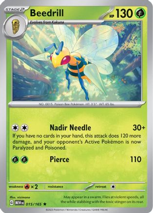 Beedrill 15 - SV Scarlet & Violet 151 Holofoil - Poke-Collect