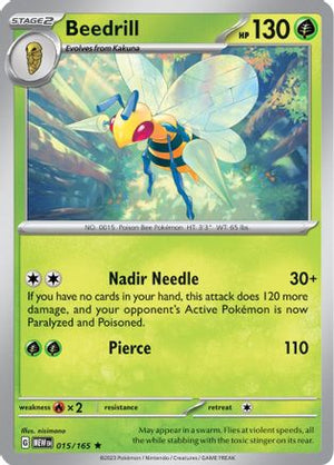 Beedrill 15 - SV Scarlet & Violet 151 Reverse Holofoil - Poke-Collect