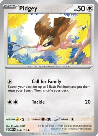 Pidgey 16 - SV Scarlet & Violet 151 - Poke-Collect