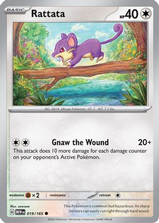 Rattata 19 - SV Scarlet & Violet 151 Reverse Holofoil - Poke-Collect