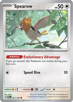 Spearow 21 - SV Scarlet and Violet 151 Reverse Holofoil - Poke-Collect