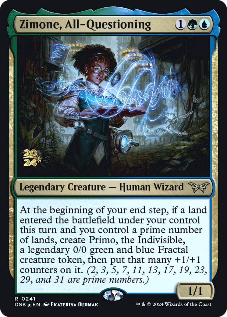 Zimone, All-Questioning (PRE-241) - Duskmourn: House of Horror Promos Foil - Poke-Collect
