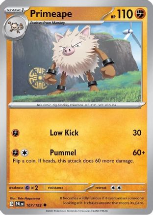 Primeape - 107/193 (Cosmos Holo) 107 - Miscellaneous Cards & Products Holofoil - Poke-Collect