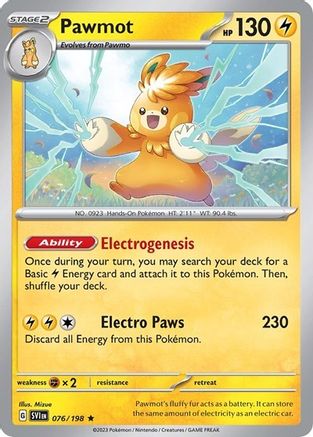 Pawmot - 076/198 (Line Holo) 76 - Miscellaneous Cards & Products Holofoil - Poke-Collect