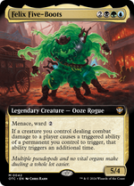 Felix Five-Boots (OTC-042) - Outlaws of Thunder Junction Commander: (Extended Art) Foil - Poke-Collect