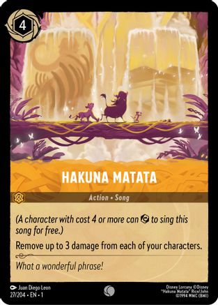 Hakuna Matata (27/204) - The First Chapter Cold Foil