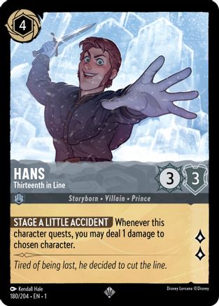 Hans - Thirteenth in Line (180/204) - The First Chapter Cold Foil