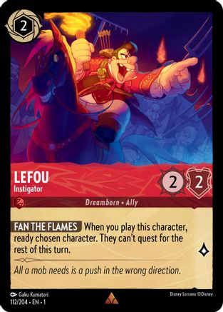 Lefou - Instigator (112/204) - The First Chapter - Poke-Collect