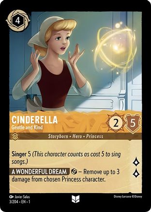 Cinderella - Gentle and Kind (3/204) - The First Chapter Cold Foil