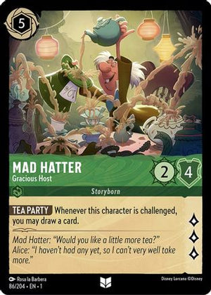 Mad Hatter - Gracious Host (86/204) - The First Chapter Cold Foil