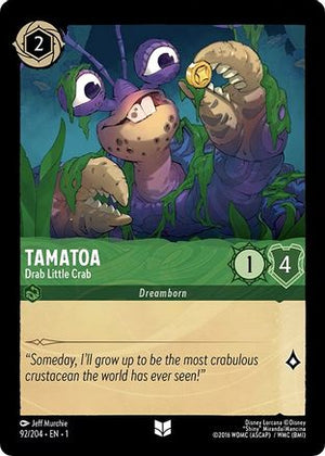 Tamatoa - Drab Little Crab (92/204) - The First Chapter Cold Foil