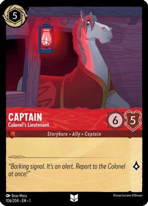 Captain - Colonel's Lieutenant (106/204) - The First Chapter Cold Foil