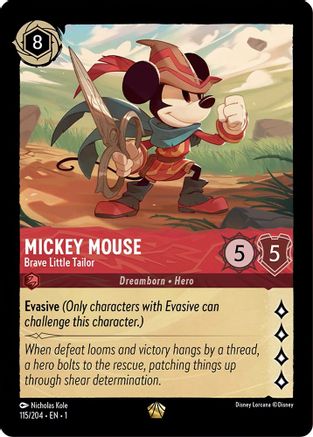 Mickey Mouse - Brave Little Tailor (115/204) - The First Chapter - Poke-Collect