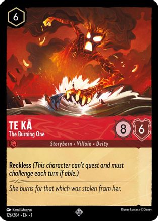 Te Ka - The Burning One (126/204) - The First Chapter Cold Foil