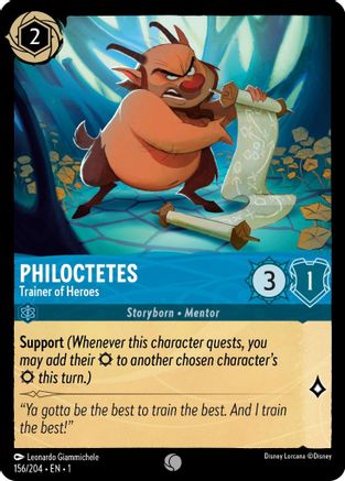 Philoctetes - Trainer of Heroes (156/204) - The First Chapter Cold Foil