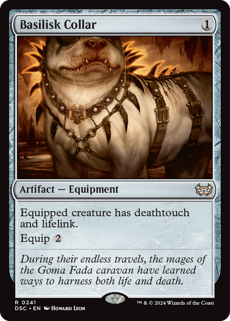 Basilisk Collar (DSC-241) - Duskmourn: House of Horror Commander - Poke-Collect