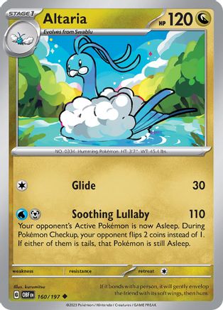 Altaria 160 - SV03 Obsidian Flames - Poke-Collect