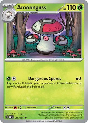 Amoonguss 3 - SV03 Obsidian Flames Reverse Holofoil