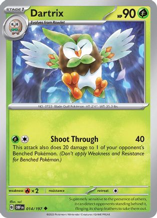 Dartrix 14 - SV03 Obsidian Flames - Poke-Collect