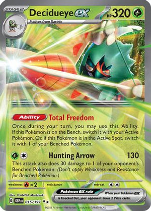 Decidueye ex 15 - SV03 Obsidian Flames Holofoil - Poke-Collect