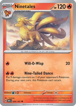 Ninetales 29 - SV03 Obsidian Flames - Poke-Collect