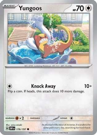 Yungoos 176 - SV03 Obsidian Flames Reverse Holofoil - Poke-Collect