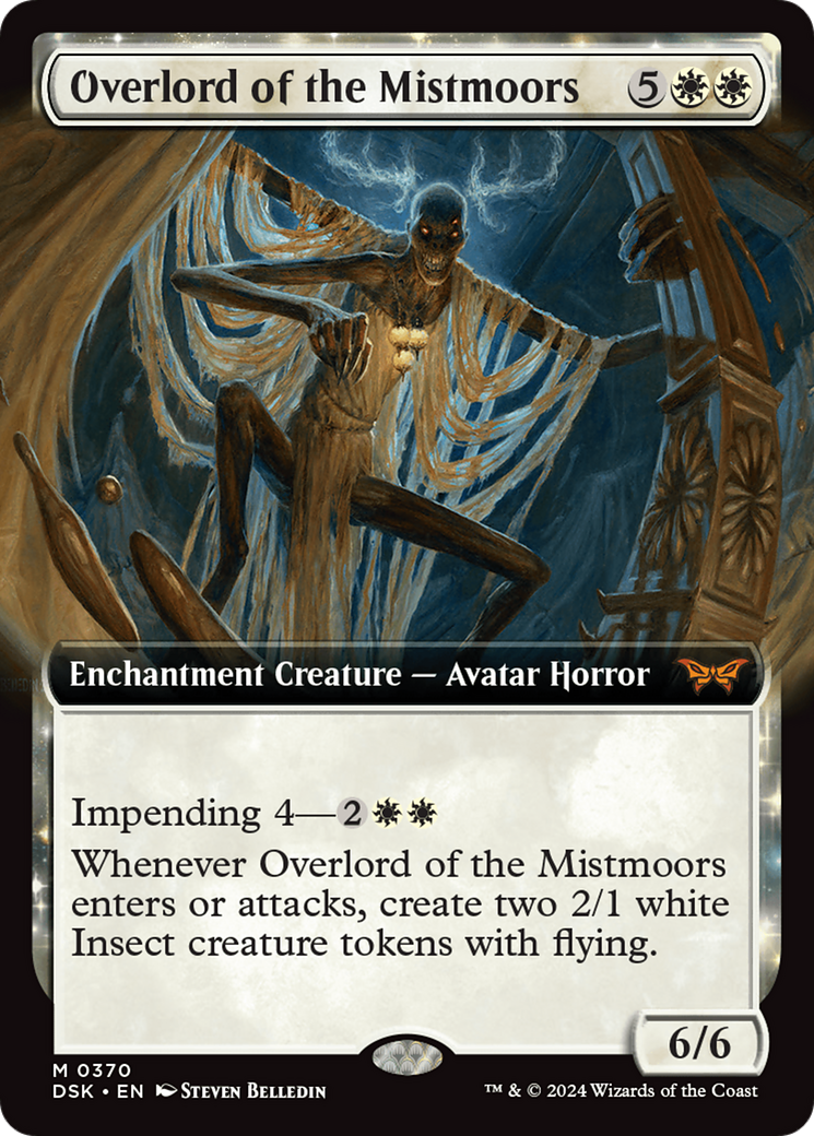 Overlord of the Mistmoors (Extended Art) (DSK-370) - Duskmourn: House of Horror: (Extended Art, enchantment) Foil - Poke-Collect