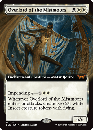 Overlord of the Mistmoors (Extended Art) (DSK-370) - Duskmourn: House of Horror: (Extended Art, enchantment) Foil - Poke-Collect