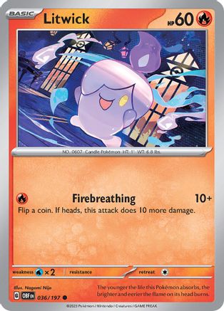 Litwick 36 - SV03 Obsidian Flames - Poke-Collect