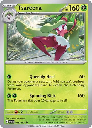 Tsareena 18 - SV03 Obsidian Flames - Poke-Collect