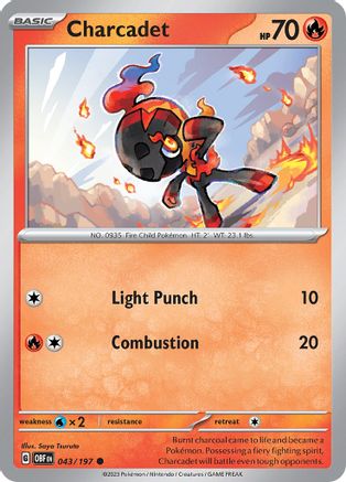 Charcadet 43 - SV03 Obsidian Flames - Poke-Collect