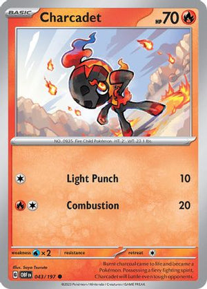 Charcadet 43 - SV03 Obsidian Flames Reverse Holofoil - Poke-Collect