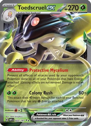Toedscruel ex 22 - SV03 Obsidian Flames Holofoil - Poke-Collect