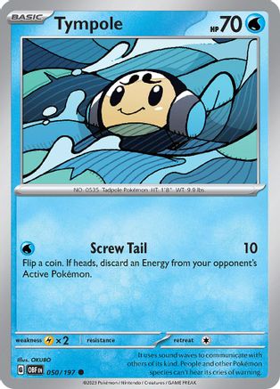 Tympole 50 - SV03 Obsidian Flames Reverse Holofoil - Poke-Collect