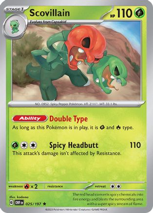 Scovillain 25 - SV03 Obsidian Flames Holofoil - Poke-Collect