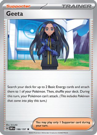 Geeta 188 - SV03 Obsidian Flames Holofoil - Poke-Collect