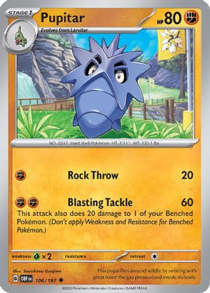 Pupitar 106 - SV03 Obsidian Flames - Poke-Collect
