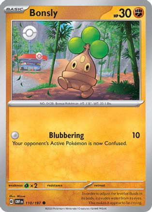 Bonsly 110 - SV03 Obsidian Flames - Poke-Collect