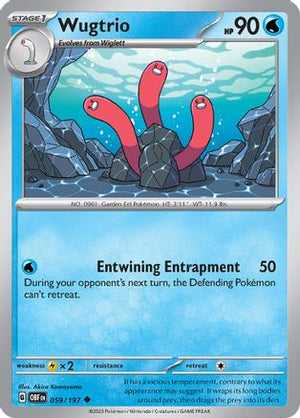 Wugtrio 59 - SV03 Obsidian Flames Reverse Holofoil - Poke-Collect