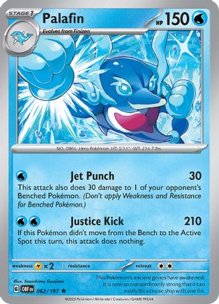 Palafin 62 - SV03 Obsidian Flames Holofoil - Poke-Collect
