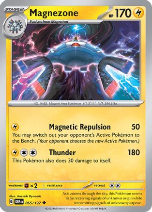 Magnezone 65 - SV03 Obsidian Flames Reverse Holofoil - Poke-Collect