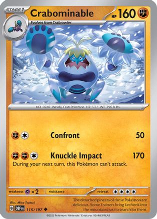Crabominable 115 - SV03 Obsidian Flames - Poke-Collect
