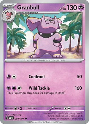 Granbull 88 - SV03 Obsidian Flames - Poke-Collect